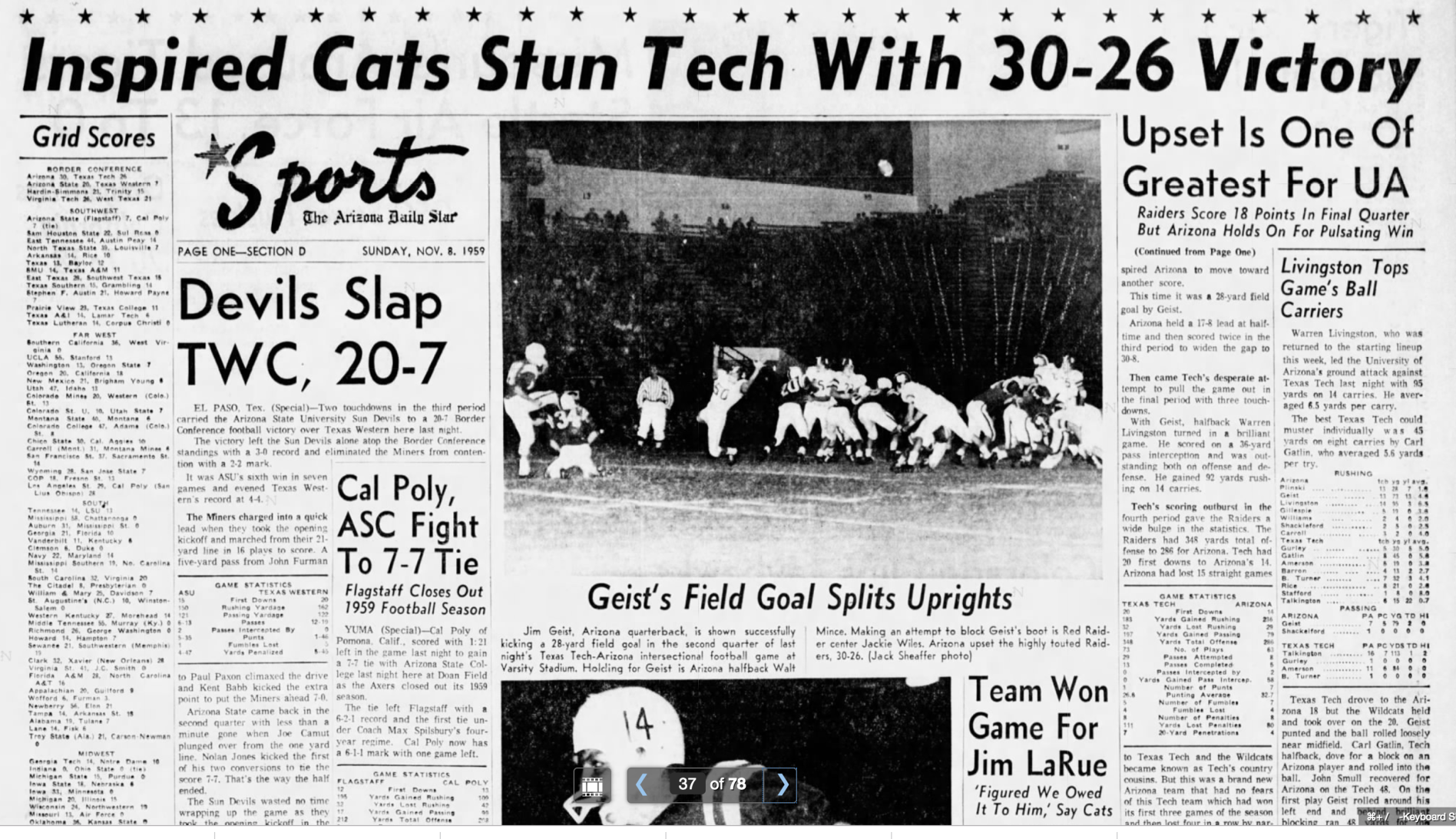 Arizona Texas Tech 1959